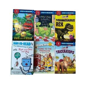 Six Level One Beginner Book Bundle Lot/Step into Reading Level 1
